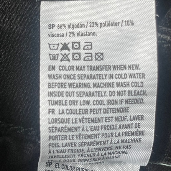 American Eagle Outfitters Black Denim Jegging Sz 8 SHORT - Picture 8 of 9